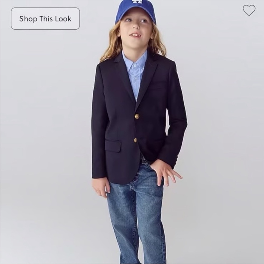 J. Crew Classic Navy wool blend Blazer for Kids